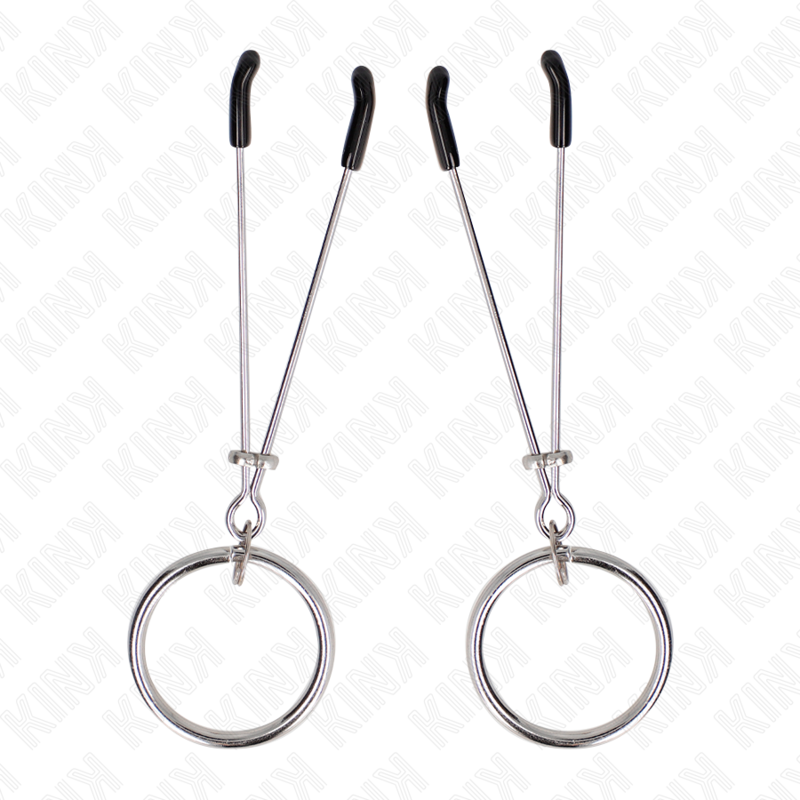 Pinzas para pezones KINK con anilla, 7 cm