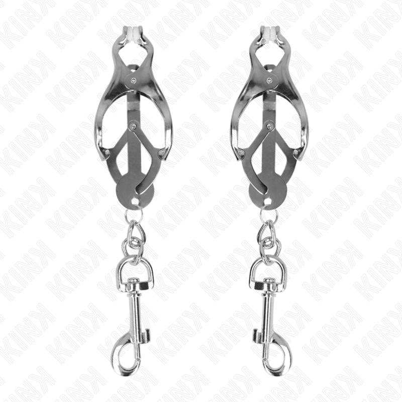Pinzas para pezones KINK Japanese Clover con ganchos