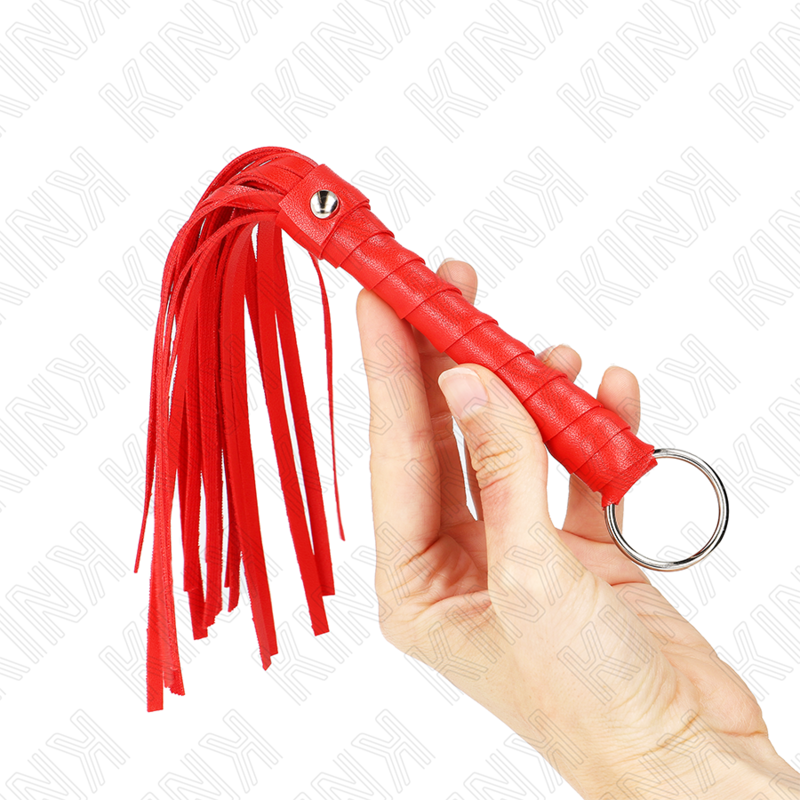 Látigo KINK Simple Mini, 28 cm, rojo