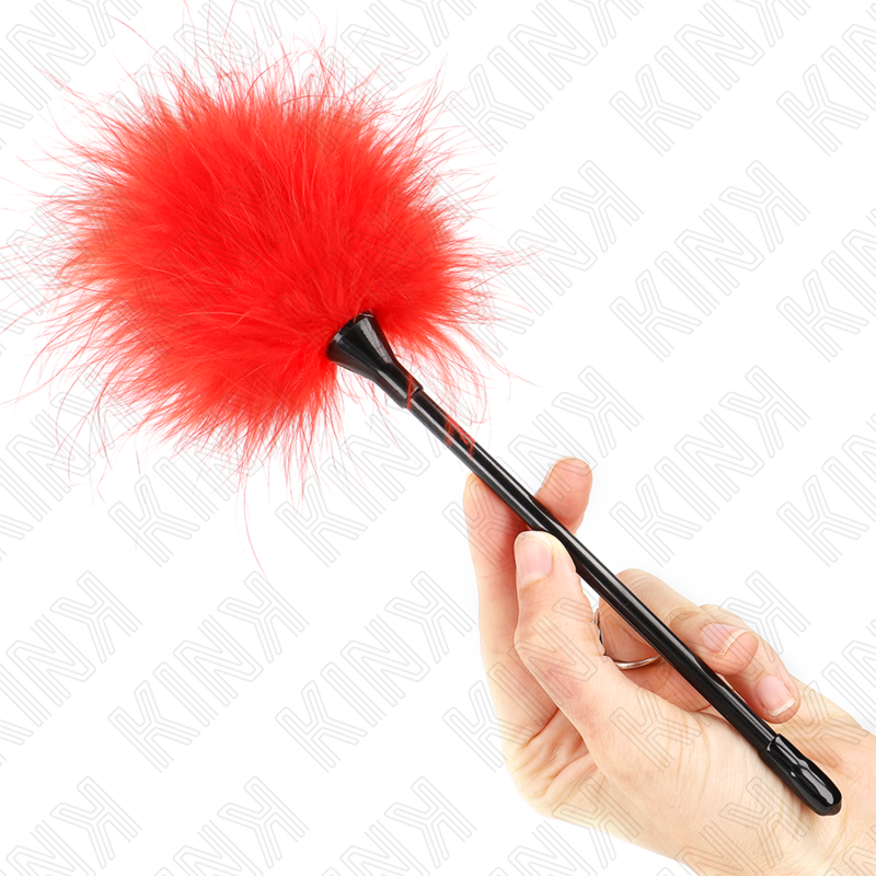 Plumero de plumas KINK para bondage, 27 cm