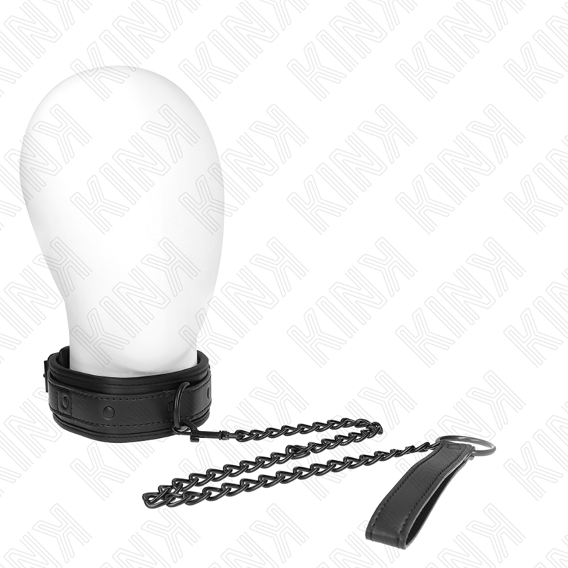 Collar BDSM KINK de neopreno con correa de 78 cm