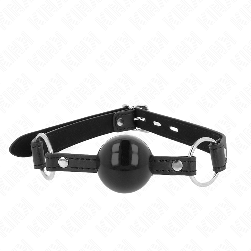 Mordaza KINK con bola de TPE y candado negro