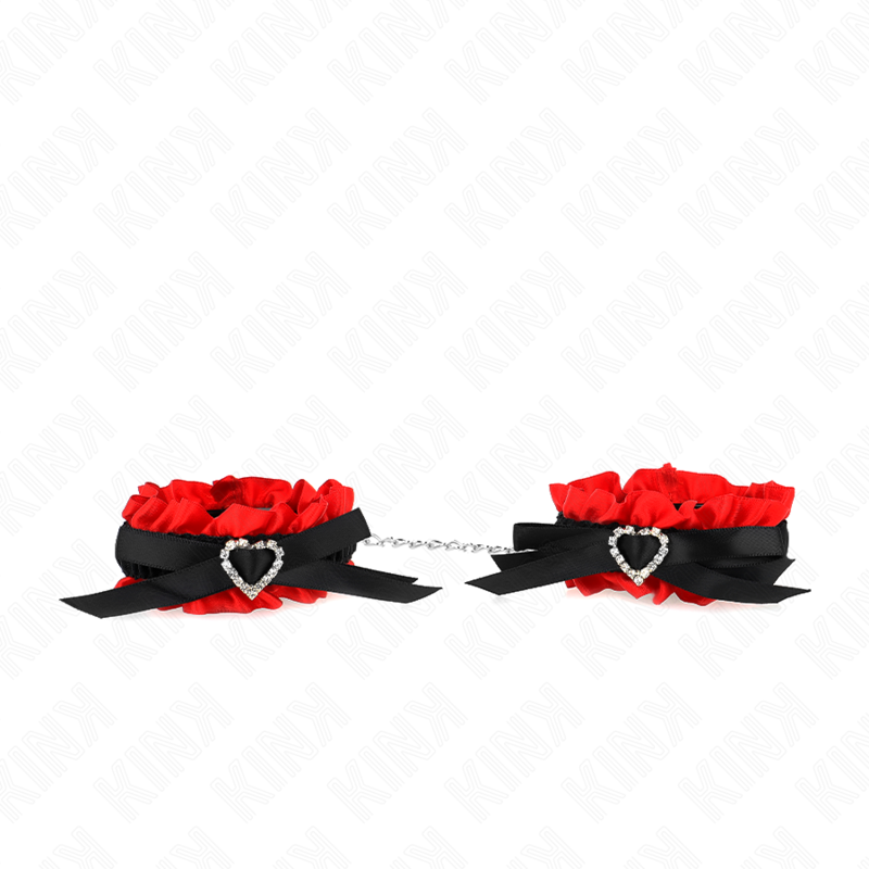 Esposas elásticas de encaje KINK con detalles de corazones