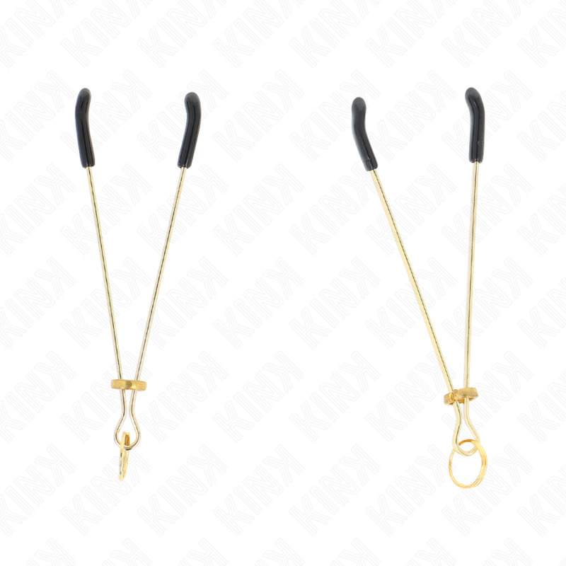KINK Thin, pinzas para pezones doradas, 7 cm