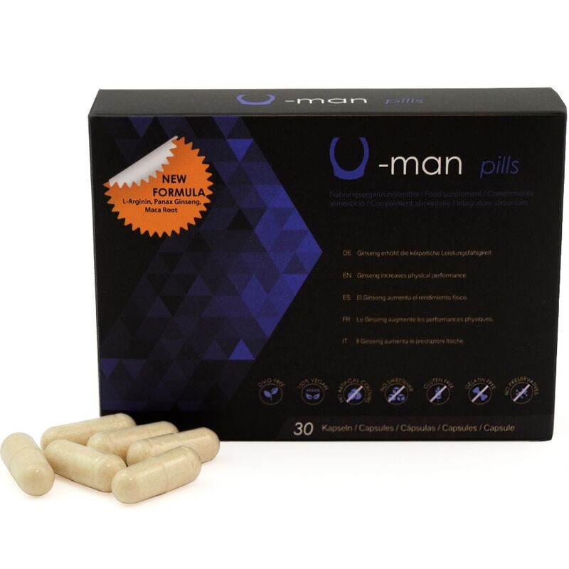 Complemento alimenticio U Man de 500COSMETICS, 30 cápsulas