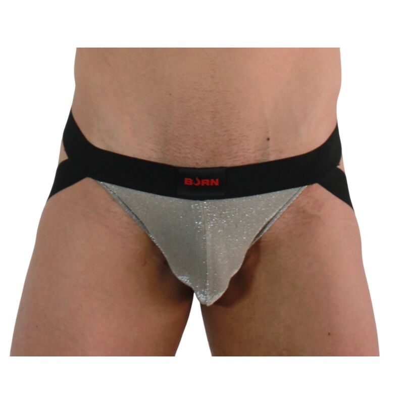 BURN 001 Shiny suspensorio en beige y negro