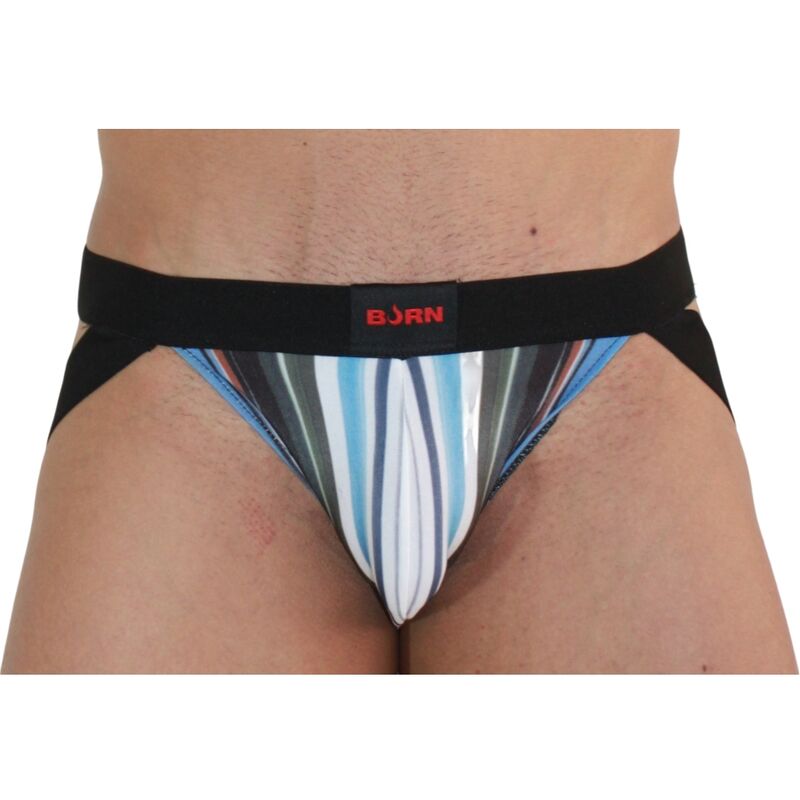 Jockstrap BURN 009 multicolor y negro