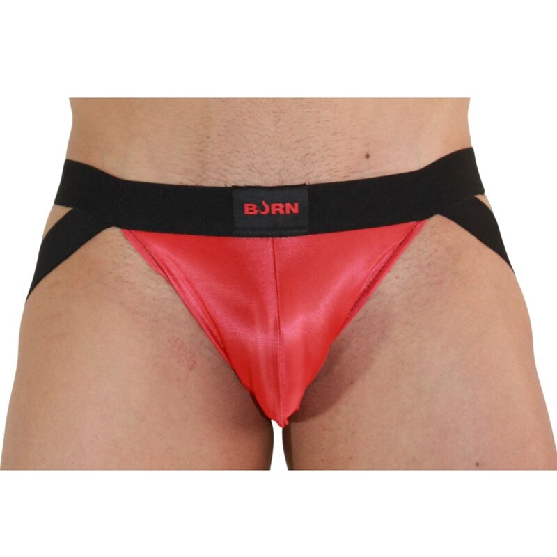 Suspensorio BURN 010 en rojo y negro
