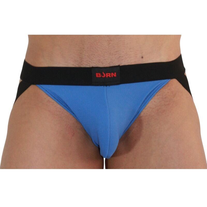 Suspensorio BURN 008 azul y negro, talla L