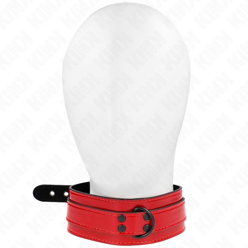 Collar BDSM KINK color burdeos, ajustable