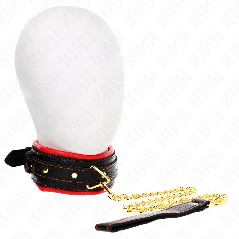 Collar BDSM KINK de polipiel con espuma, modelo 2