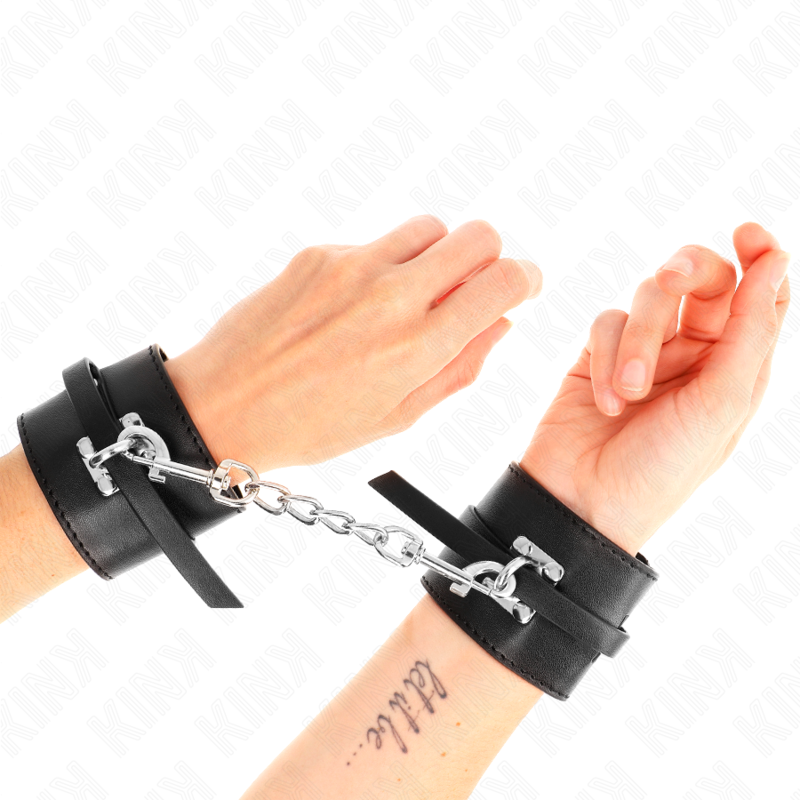 Esposas KINK Deluxe negras, con cierre y ajustables