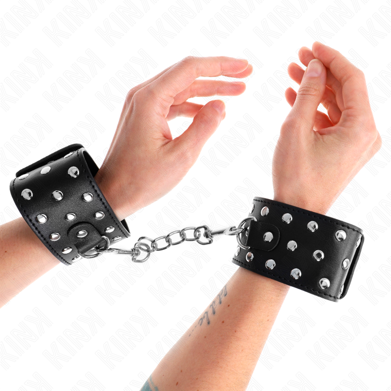 Muñequeras de bondage ajustables KINK Punk