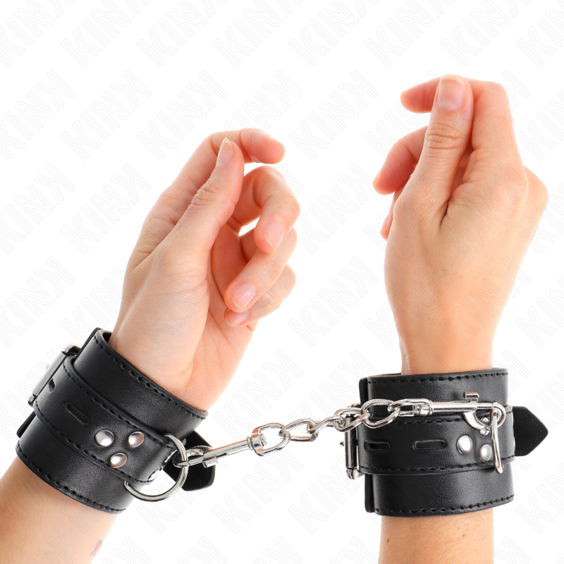 Esposas ajustables KINK negras con correa negra