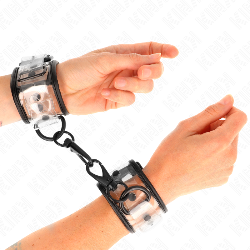 Esposas transparentes ajustables para muñecas KINK
