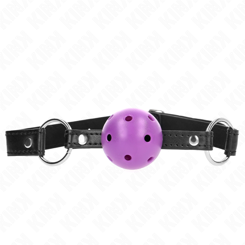 Mordaza de bola KINK violeta con bola hueca y rígida