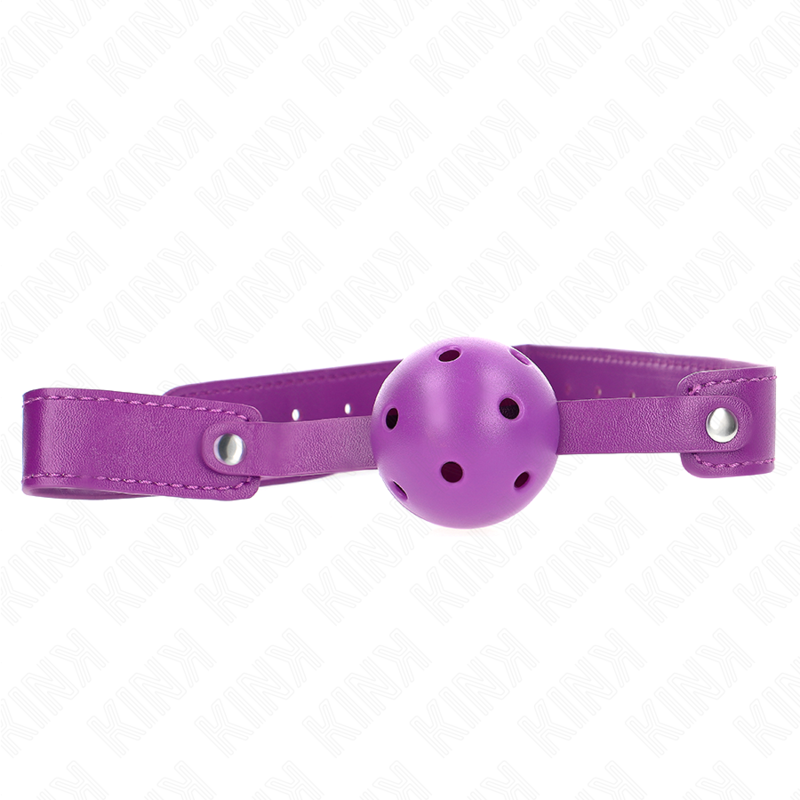 Mordaza de bola KINK, transpirable, morada