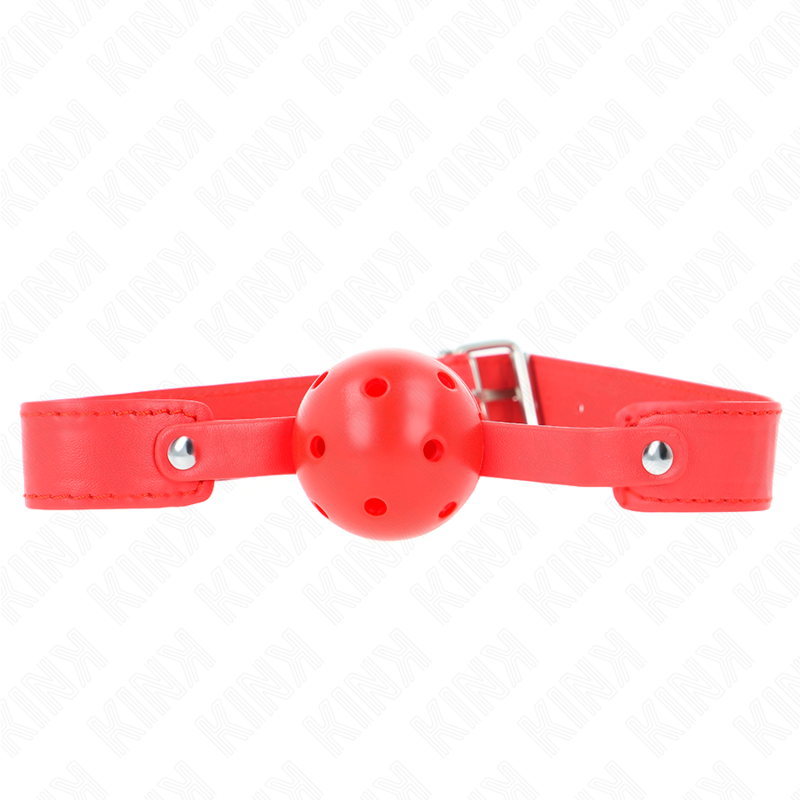 Mordaza de bola roja transpirable KINK, 4,5 cm
