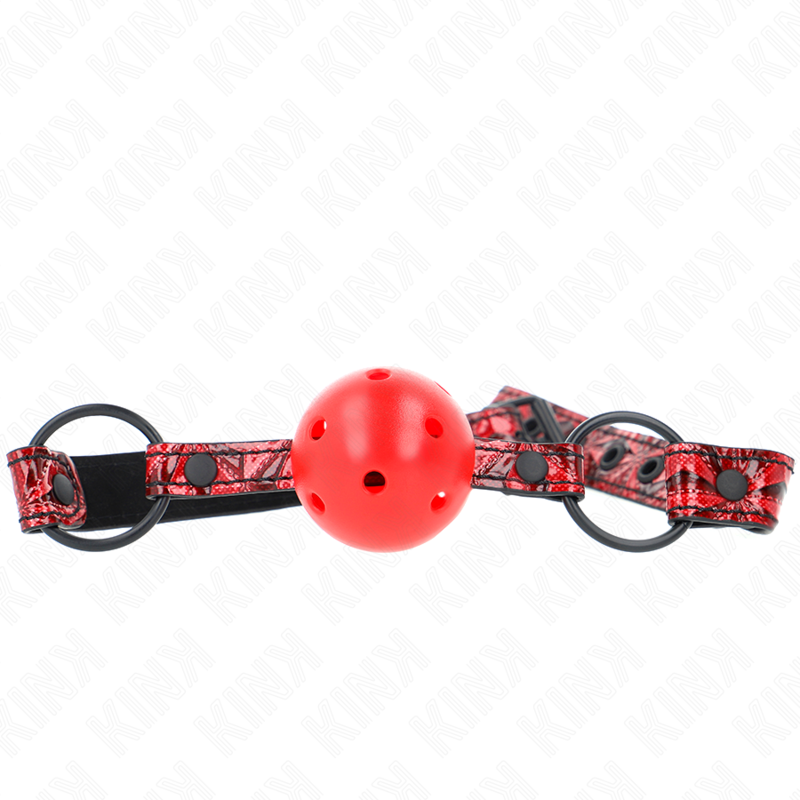 Kink Mordaza De Bola Con Relieve De Rombos 4,5 Cm Modelo 1 64,5 Cm Ajustable 42 60 Cm