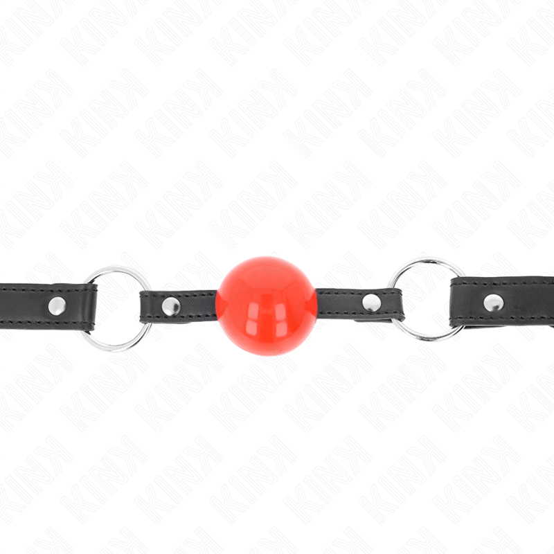 Mordaza KINK con bola roja, banda negra y candado