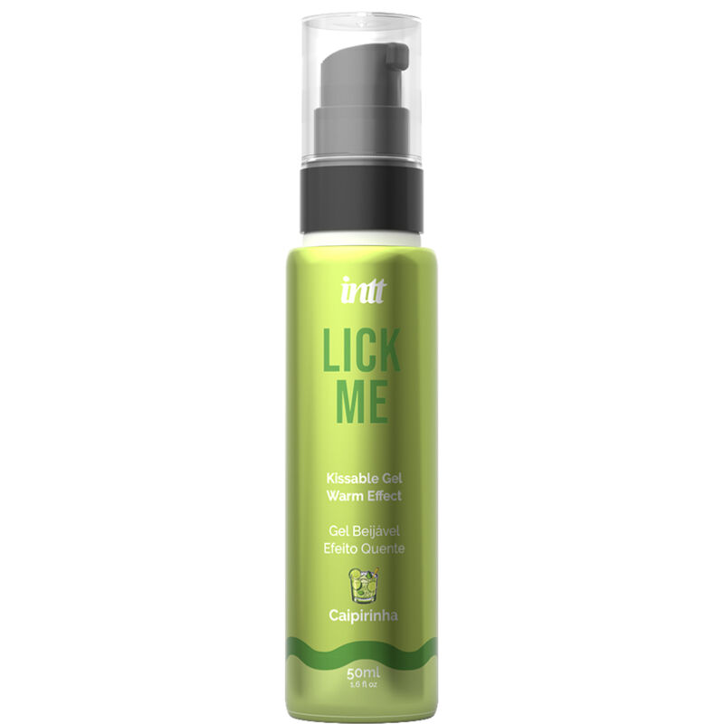 Gel lubricante comestible INTT Lick Me con efecto calor