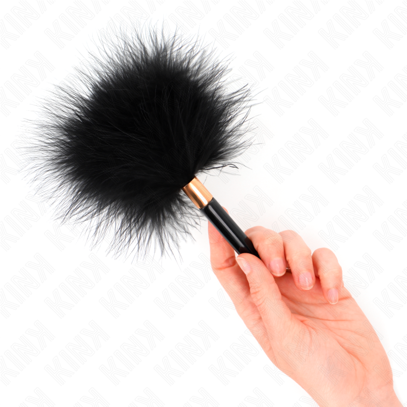 KINK Black Gold cosquillero de plumas, 18 cm