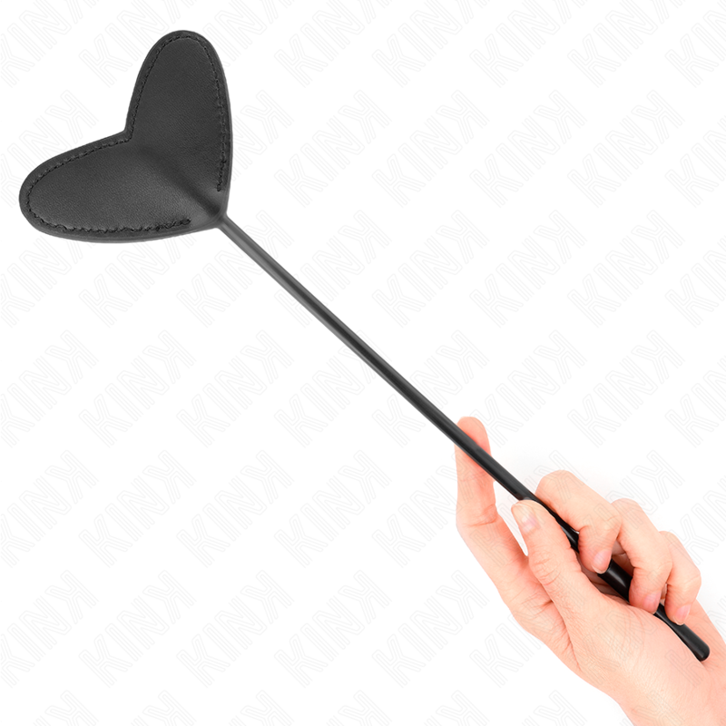 Paddle KINK con forma de corazón, negro, 33 × 10 cm