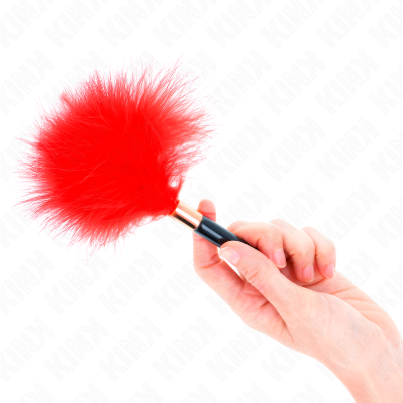 Cosquilleador de plumas KINK Red Gold, 18 cm