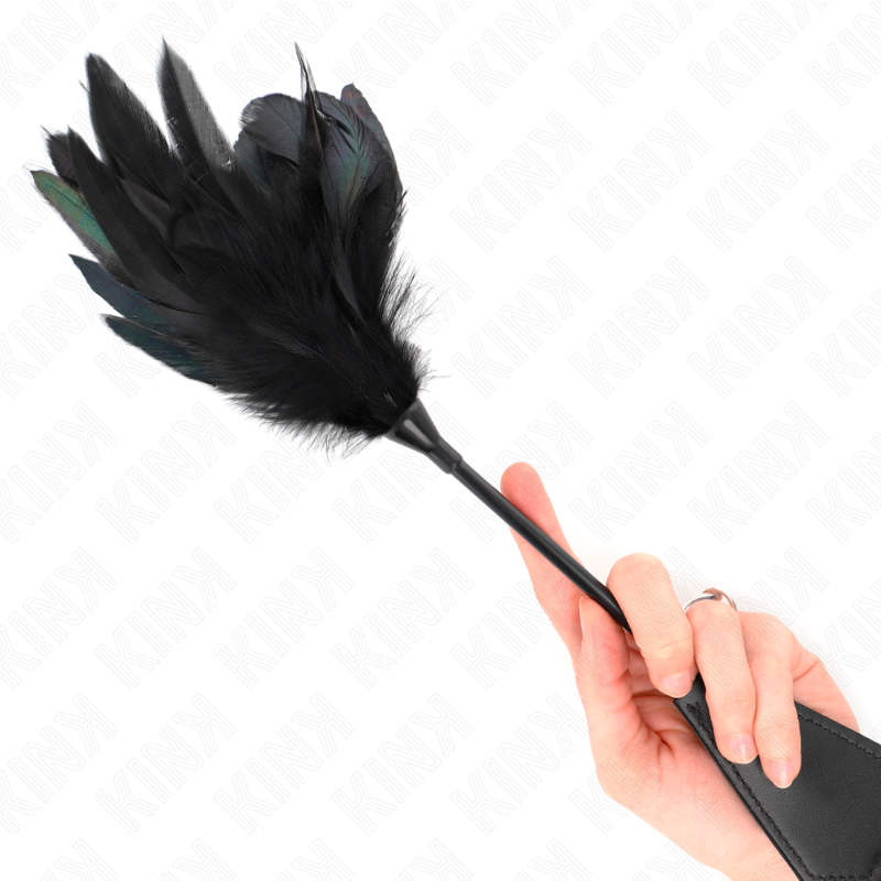 Cosquillero de plumas KINK con volante, 48 cm