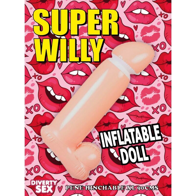 Pene hinchable DIABLO PICANTE, 100 cm