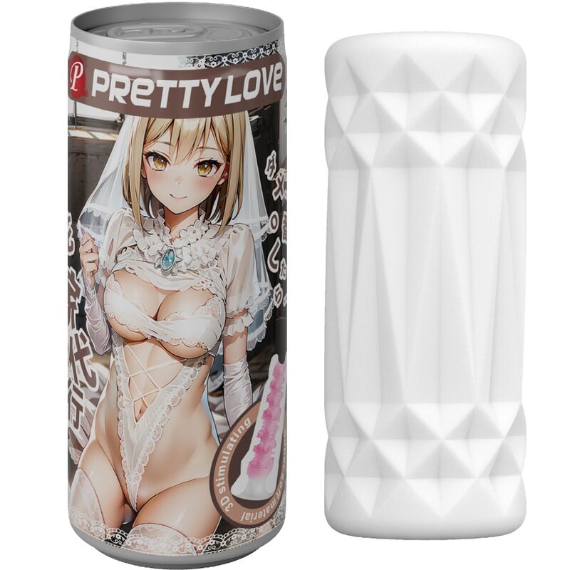 Masturbador Pretty Love con forma de lata, modelo 1