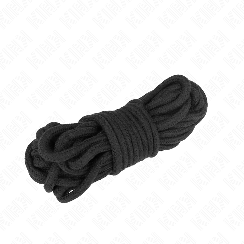 Cuerda de algodón para bondage KINK ROPE ARTS, 5 m, negra
