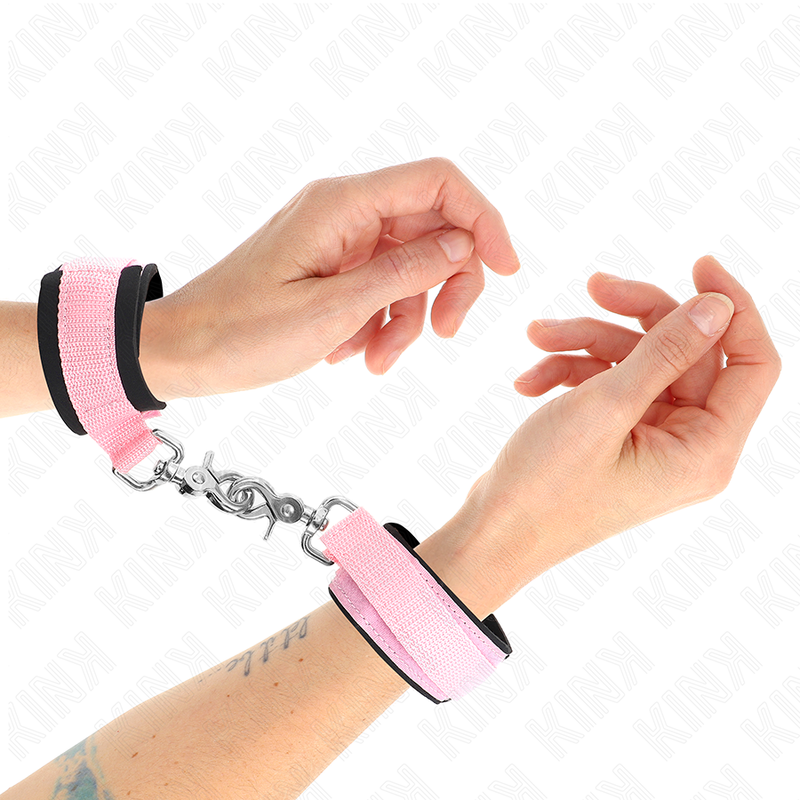 Muñequeras ajustables de neopreno KINK, rosas