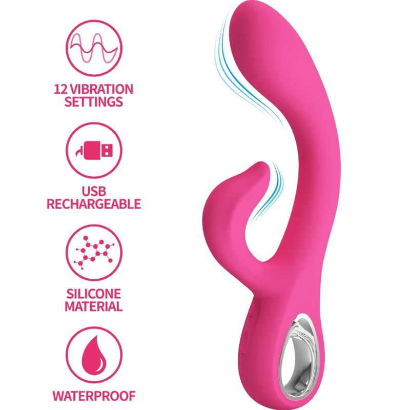 Vibrador rabbit Pretty Love Fritz, rosa