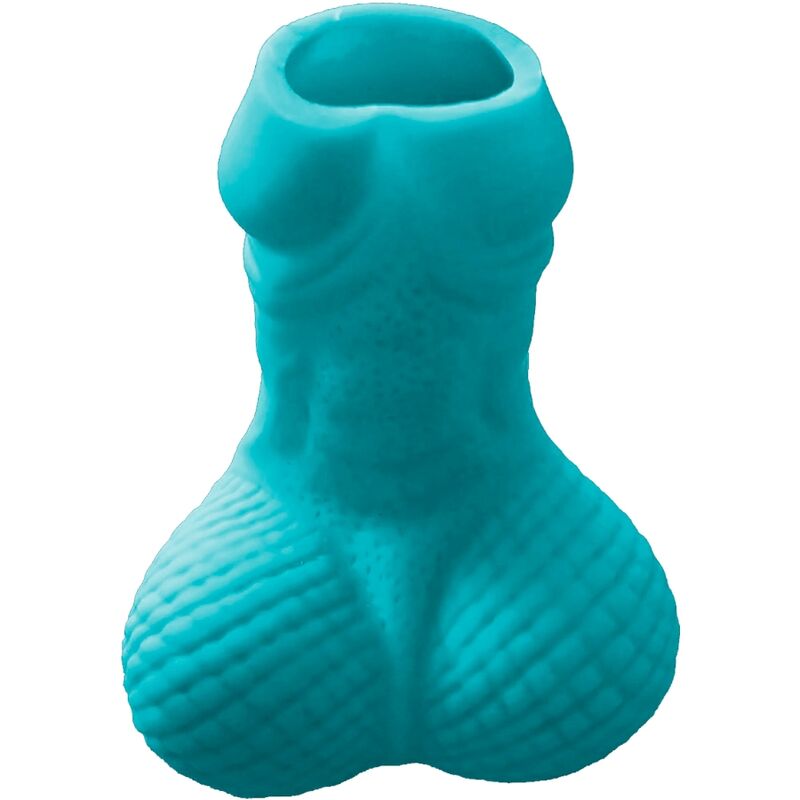 Vaso de chupito azul con forma de pene de DIABLO PICANTE