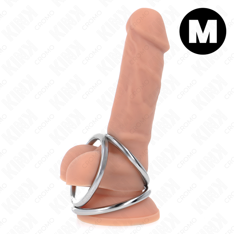 Anillo para el pene KINK Triple Chrome sin vibración, modelo 2