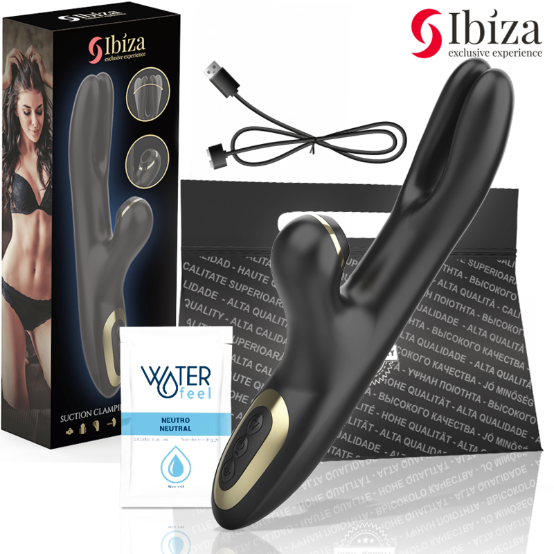 Ibiza Vibrador De Doble Sujeción Negro