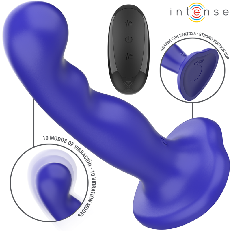 Vibrador INTENSE Shorty con mando a distancia y ventosa