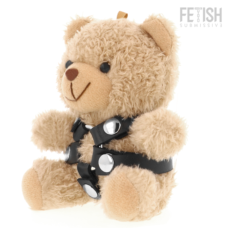 FETISH SUBMISSIVE Bongo, oso de peluche BDSM con arnés de anilla