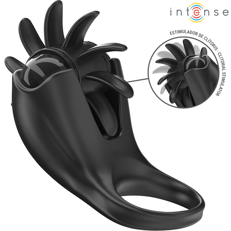 Anillo vibrador para el pene INTENSE Mabel con estimulador de clítoris