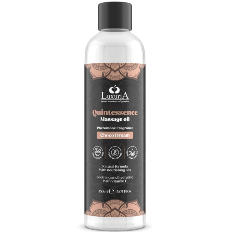 Aceite de masaje Intimateline Luxuria con aroma a chocolate, 150 ml