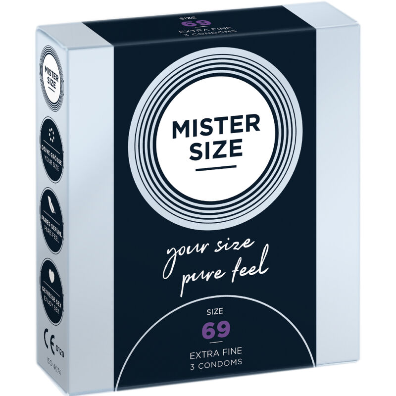 Preservativos MISTER SIZE XXXL, 69 mm, 3 unidades