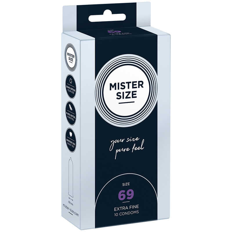 Preservativos MISTER SIZE XXXL, 69 mm, 10 unidades