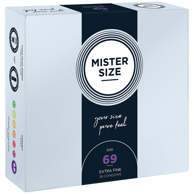 Preservativos MISTER SIZE XXXL, 69 mm, 36 unidades