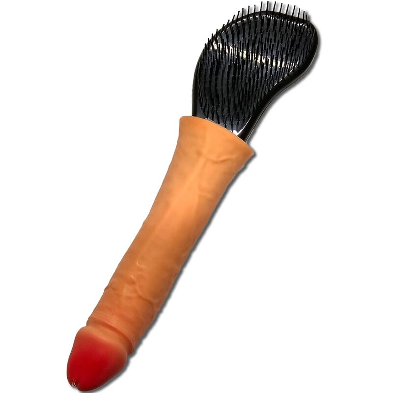 Cepillo para el pelo DIABLO PICANTE con mango en forma de pene