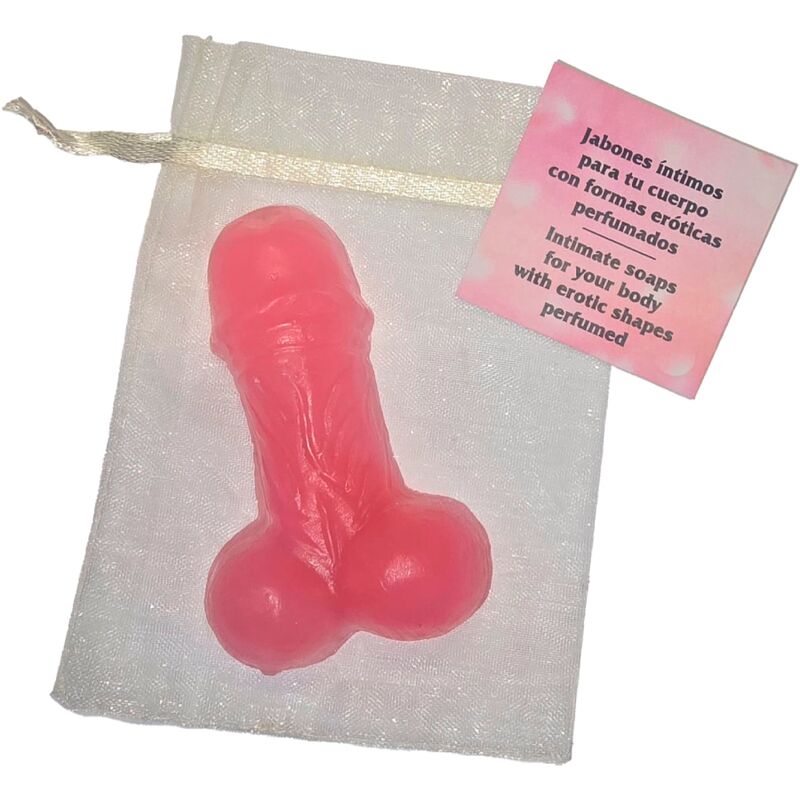 Jabón perfumado rosa con forma de pene DIABLO PICANTE