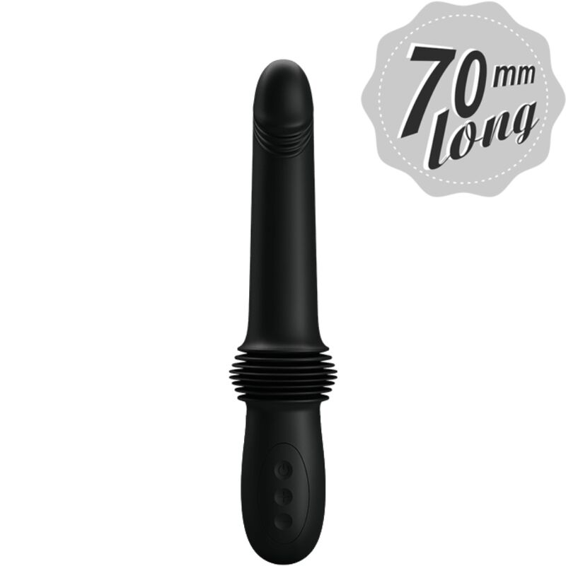 Vibrador Pretty Love Pazuzu con mando a distancia, negro