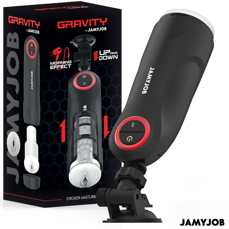 Masturbador automático JAMYJOB GRAVITY con movimiento de empuje