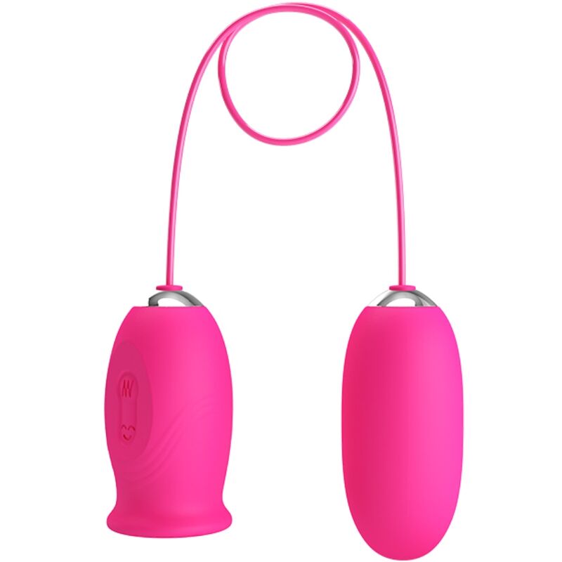 Huevo vibrador Pretty Love Daisy con estimulador lingual, rosa