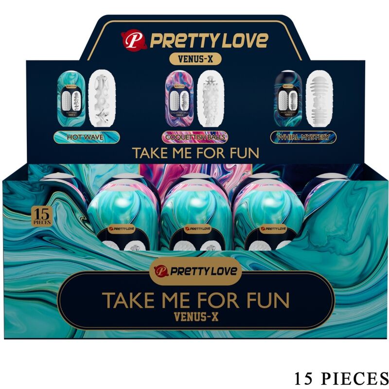 Masturbador Pretty Love Venus X 15 con tres túneles